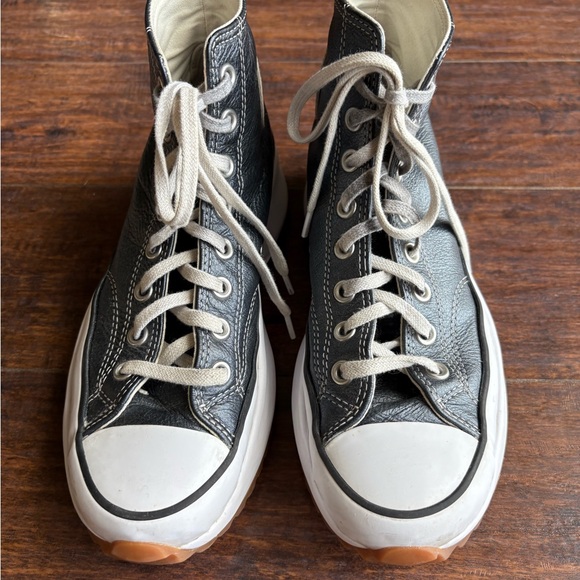 Run Star Hike Platform Dark Silver Metallic Converse - Picture 6 of 8